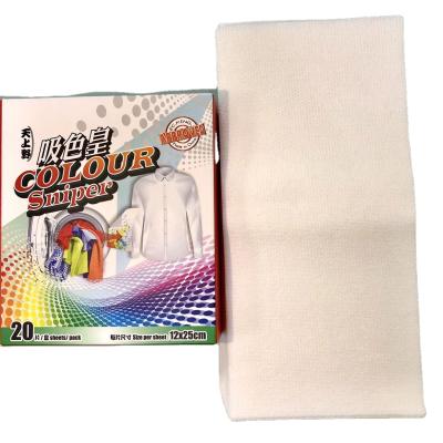 China Good Product Dye Trapping Color Cloth Damper Catcher Sheets Home Production Line With Best Selling for sale