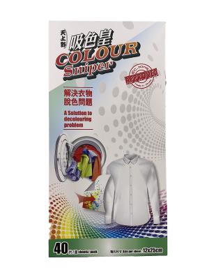 China Home Color Grabber Sheet Color Grabber Towel Fabric Damper Catcher Sheets for sale