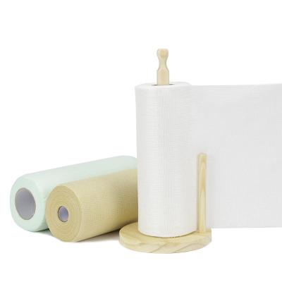 China Sustainable Degradable 100% Bamboo Reusable Bamboo Tissue Paper Towel Kitchen Dish Towel Kitchen Towel Roll for sale