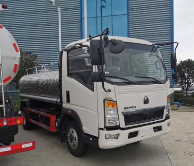 China Hotels Howo 5000liters water tank truck water trucks for drinking water delivery factory direct sale for sale