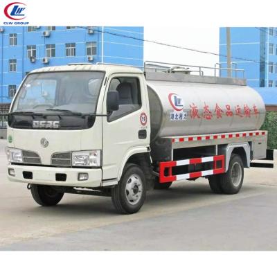 China Food standard 304-2B 2000 gallon 4*2 stainless steel condensed milk yogurt sheep milk tank truck for sale for sale