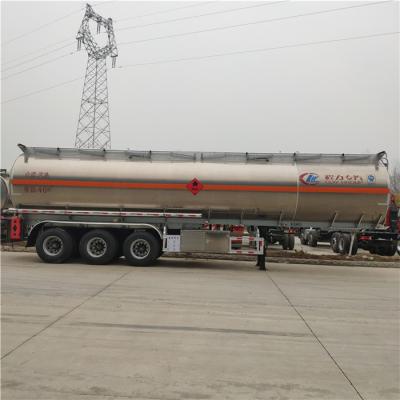 China Aluminum Alloy Oil / Fuel Truck Trailer 33ton / Gasoline Tanker Semi Trailer for sale