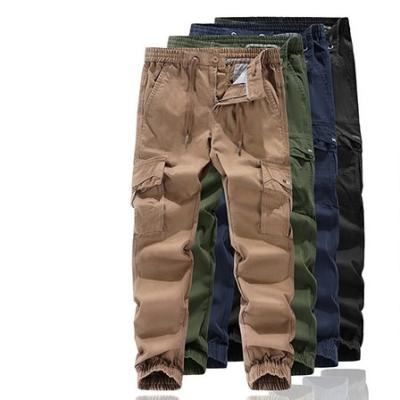 China Wholesales Anti-wrinkle Waterproof And Overalls Loose Drawstring Anti-wrinkle Multi-pocket Multi-pocket Men's Outdoor Pants for sale