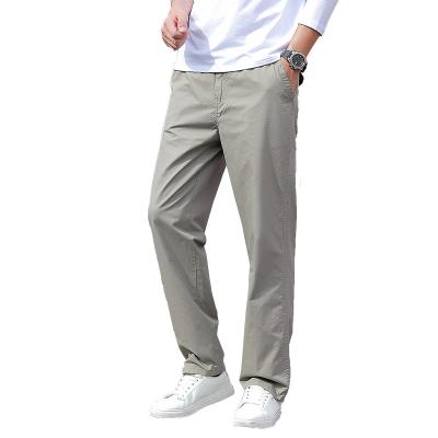 China Lightweight Slim Straight Twill Stretch Pants Anti-Wrinkle Leg Pants Men Custom Chino Pants for sale