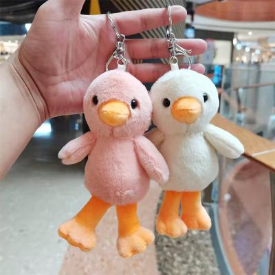 China Plush Toy Doll Net Red Chick Mini Bag Pendant Keychain Doll Cute Little Yellow Chicken Plush Toy for sale