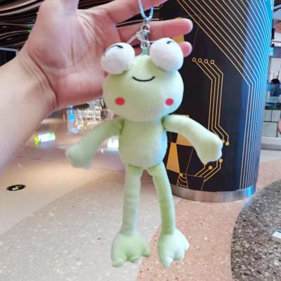 China Plush Sesame Street Kermit Frog Green Pink Kawaii Cartoon Animals Plush Toys Dolls Soft Stuffed Head Chain Pendant Pendant for sale