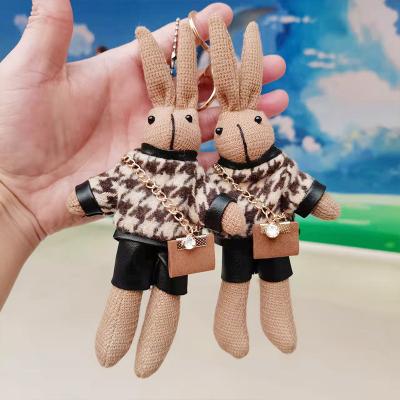 China Cute Stuffed Plush Toy Cute Cartoon Rabbit Kawaii Anime Key Chain Kids Animal Key Chain Toys For Girls Kids Birthday Gift for sale