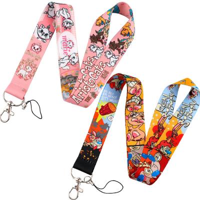 China Promotional Gift Cat Classic Style Lanyard For Keys 90s Phone Badge Holder Working Neck Ties With Phone Hang Ropes Straps Ribbon for sale