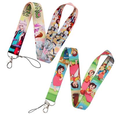 China Cute Anime Promotional Girl Gift Lanyards ID Badge Holder Bus Pass Case Cover Slip Bank Card Holder For Student Office Supply for sale