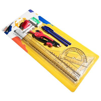 China School Student Including Stapler Ruler Rounds Tip Pen Etc Student Kid Stationery 9 Pieces Art Set For Children for sale