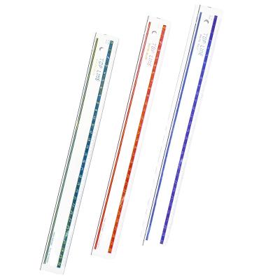 China School Student Hot Selling Straight Ruler 30cm Ruler High Quality Plastic Drawing Ruler Stationery Office School Ruler for sale