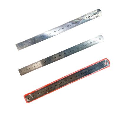 China School and Office Student Ruler Aluminum Straight Metal Straight Machined Flat to Professional 30cm Woodworking Tool Steel Ruler for sale