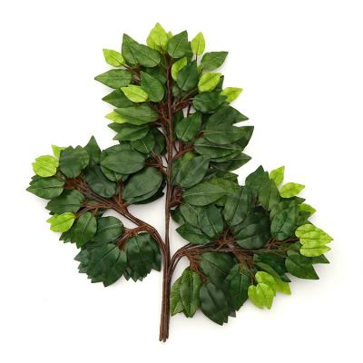 China Direct Selling Minimalist Polyester Plant Green Mixstyle Artificial Leaves Decorations Leaves YD29217 for sale