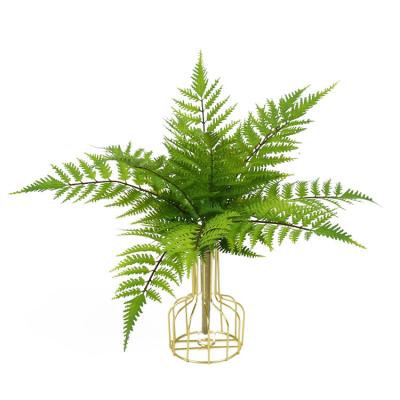 China Artificial Fern Leaves YD8620-3 2021 New Wholesale Indoor Outdoor 12pcs Artificial Leaves For Decoration Wedding Home for sale