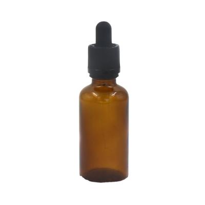 China Wholesale Personal Care Boston Dropper Euro Round Amber Glass 15ml Bottle With Dropper for sale