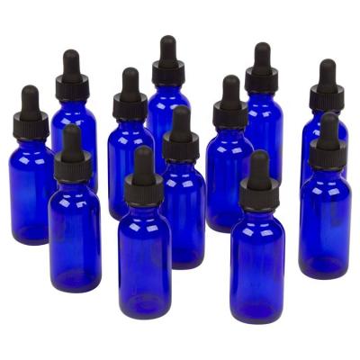 China Personal Care Wholesale Amber 10ml 15ml 20ml 30ml 50ml Dropper Bottle Essential Oil Clear Green Blue Glass Bottle for sale