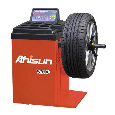 China Balancing Tires Band Inspection Machine WB110 For Car Workshop Car Wheel Balancer for sale