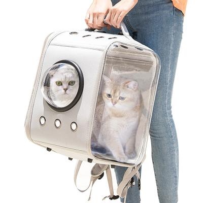 China Premium Outdoor Portable Portable Space Capsule Durable Cat Bag Pet Carrier Transparent Pet Travel Bag for sale