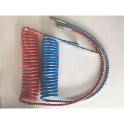 China American Truck Trailers Nylon Air Brake Reel Hose Red and Blue Air Hose for Tractor Trailer for sale