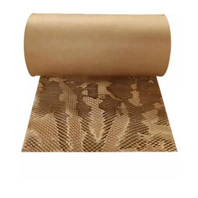 China Recycled Paper Packaging Materials Honeycomb Cushioning Wrap Roll For Moving Shipping Packaging Gifts for sale