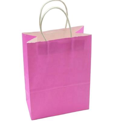 China Recycled Materials Kraft Paper Bags Advertising Gift Handbag Clothing Shopping for sale