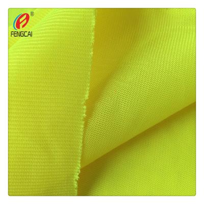 China EN 471 Level Fluorescent Safety Vest Fabric Anti Static With Fluorescent Yellow Color for sale