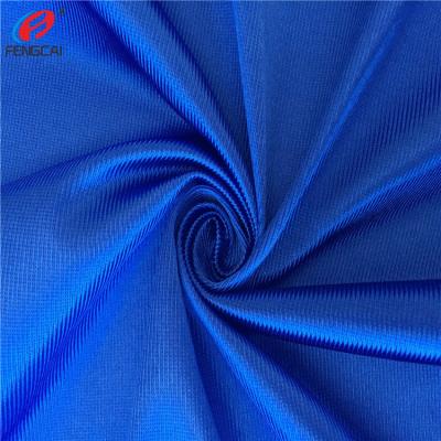 China China supplier flame retardant 100% polyester shine shiny knit knit brushed material fabric for basketball uniform for sale