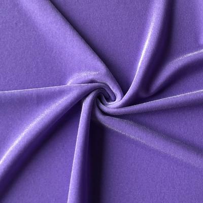 China Korea design ice velvet polyester spandex KS velvet high quality anti-static shiny fabric for women dress for sale