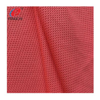 China Cheap Anti-Static Basketball Jersey Weft Knitted Bird's Eye Mesh Fabric Polyester Mesh Fabric For Sports for sale