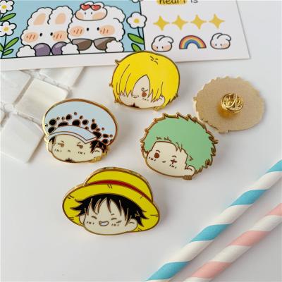 China Europe No Min Enamel Lapel Pins Soft Hard Enamel Pin Badge Manufacturer Cute Anime Metal Custom Made for sale