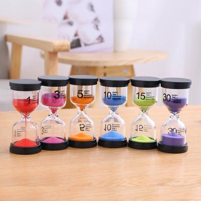 China Colorful Sandglass Hourglass Timer Contemporary Sand Timer 3/10/15/30/45/60 Minutes Sand Clock Timer for sale