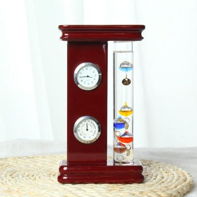 China Eclectic Antique Decorative Bedside Clock Thermometer Hanging Ball Decoration Clock Hourglass for sale