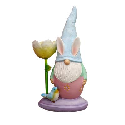 China Vintage Stain Goods Garden Gnome Jardin Ornament Outdoor Home Sculpture Resin Gnome Desktop Decor Decoration for sale