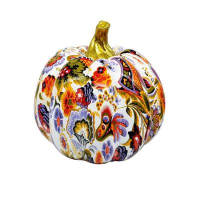 China Art Decor New Design Europe Style Pumpkin Resin Desktop Table Top Colorful Pumpkin Room Decoration Colorful Pumpkin Statue for sale