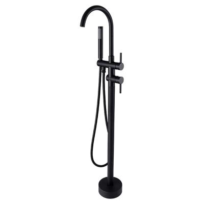 China Without Sliding Bar Black cUPC Free Standing Oil Rubbed Bronze Tub Shower Faucet Faucets With Shower Hand Shower Faucet for sale