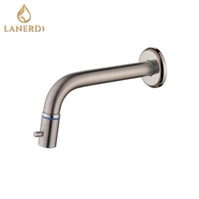 China Wall Mounted Faucets Brush Nickel Metered Brass Sink Faucet for sale