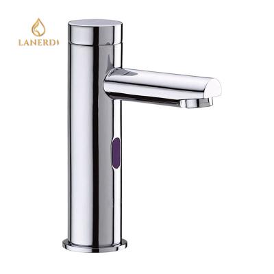 China Best Eco Metered Smart Bathroom Faucet Taps Touchless Sensor Automatic Water Saving Mixer Taps For Wash Basin Griferia Infrarrojo for sale