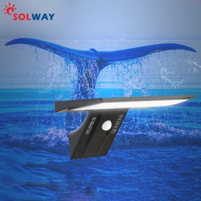 China Waterproof Passive Infrared Solar Motion Sensor 5w 8w 10w Solar Garden Solway Blue Whale IP65 Outdoor Wall Light for sale