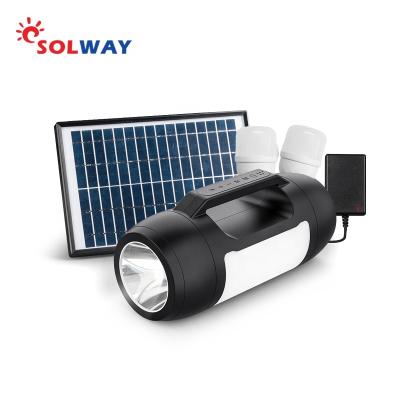 China Solway Home Multifunctional Eco-friendly Light With Africa Solar Powered Home Lighting Kit Energy Systems Portable Mini Music Speaker for sale