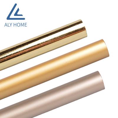 China Minimalist ALY HOME Factory Supply Double Curtain Rod Connector Rail Accessories Curtain Rod for sale