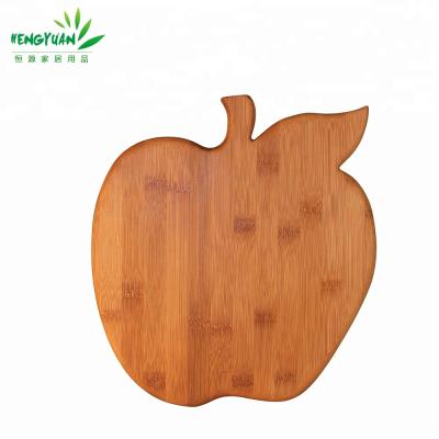 China Sustainable Organic Bamboo Apple Shaped 2018 Serving Cutting Cutting Board for sale