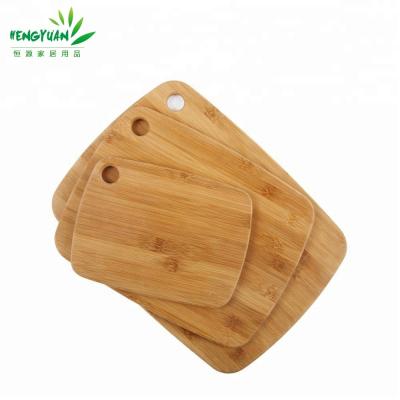 China Sustainable Hot Selling 3 Piece Mini Bamboo Cutting Board Set for sale