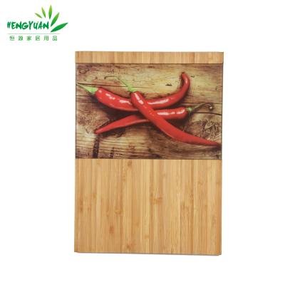 China 2017 Custom Sustainable Bamboo Glass Size Board With Pattern for sale