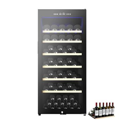 China 260L 130 Bottles Outdoor High Quality Cooler Humidifier Insulated Wine Cooler Cabinet Humidifier Insulated Wine Compressor Refrigeration Refrigerator for sale