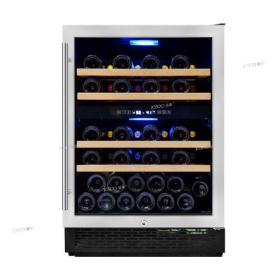 China Josoo Commercial Custom 2 Doors Beer Cooler Glass Wine Fridge, Cellar for Cooler Red Wine Cellar for White Wine for sale