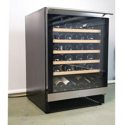 China Josoo commercial built in retro wine cooler, double wine fridge zone refrigerator, double bottle wine fridge zone for sale