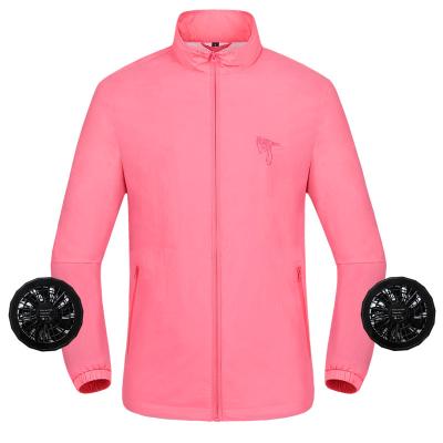 China 2021 summer new arrival HAPPY CHINA air condition luxury workout waterproof clothes with fan jacket for sale