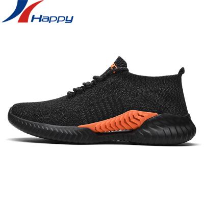 China Cheap Anti-Smell Comfortable Shoes Knitting Fabric Casual Unisex Men And Women Shoes Lightweight Sneakers for sale