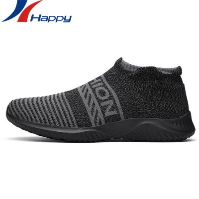 China New Anti-odor fashion sports shoes knitting fabric shoes unisex casual sneakers for sale