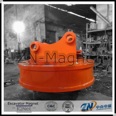 China 1300kg Capacity Scrap Electromagnet for Excavator Installation for sale